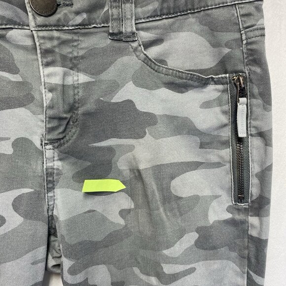 DEMOCRACY Ab Technology Camouflage Mid-Rise Skinny Pants Women Sz 6 Gray Stretch - Picture 3 of 16